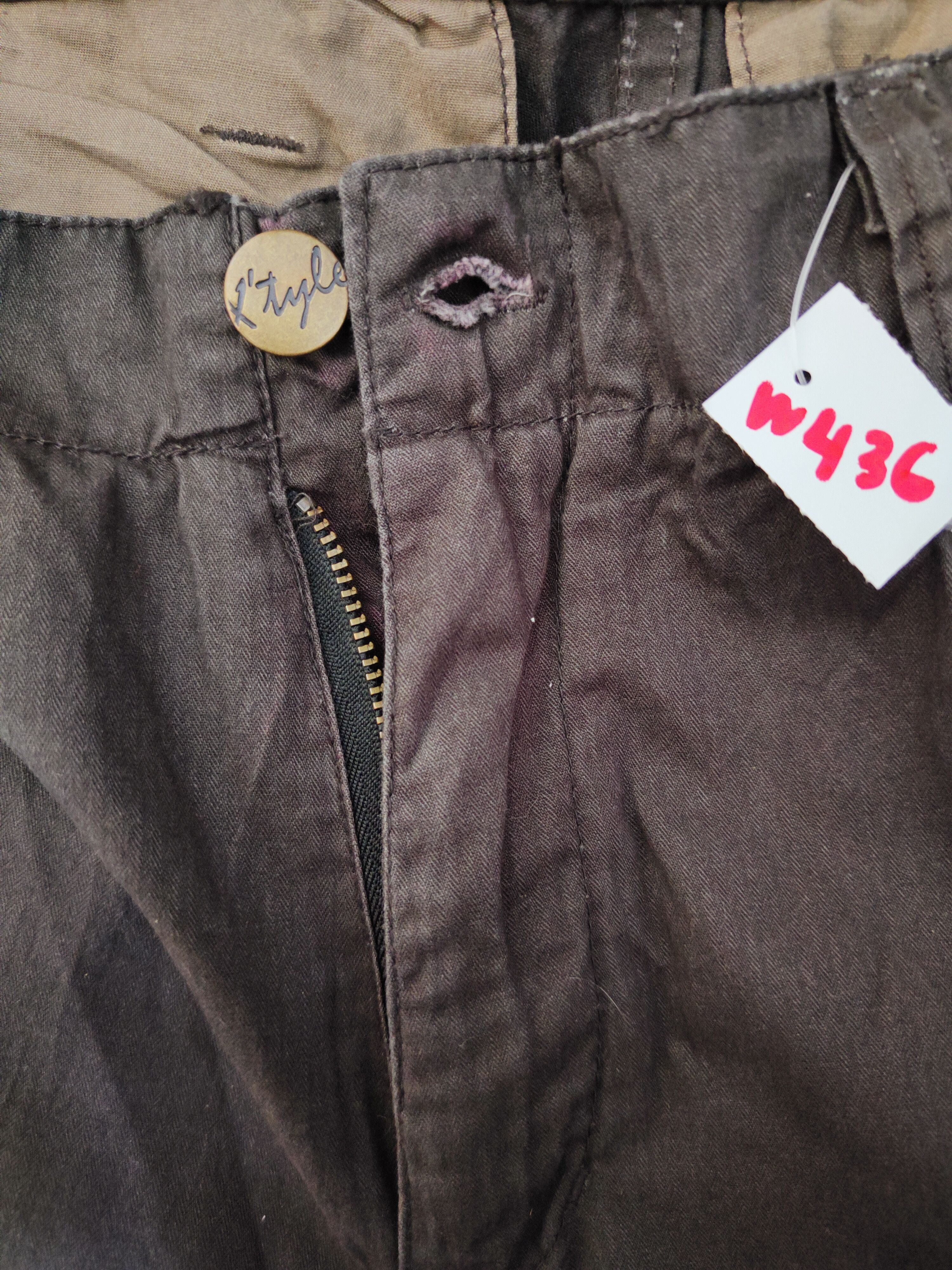 Japanese Brand X'tyle Dark Brown Multipocket Tactical Cargo Pants #W436 Size US 33 - 15 Thumbnail