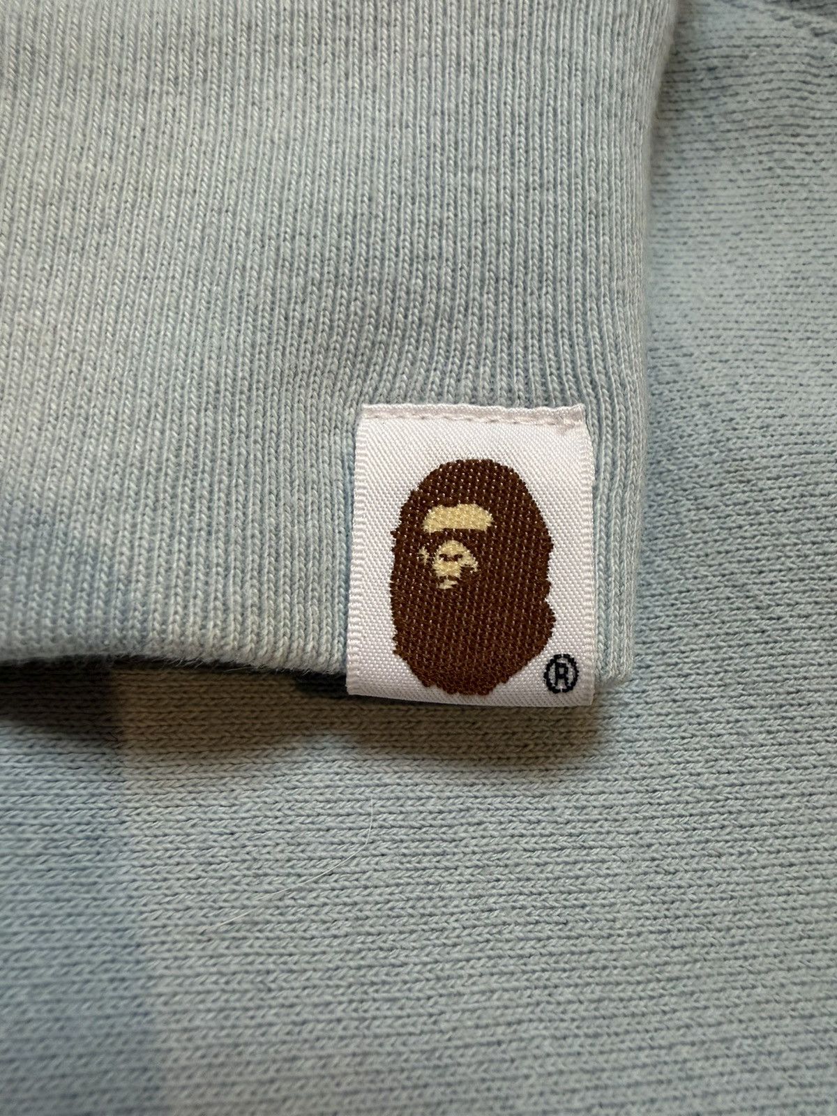 Bape A Bathing Ape Light Blue Camo Back Half Zip Up Shark Hoodie Size US L / EU 52-54 / 3 - 10 Thumbnail