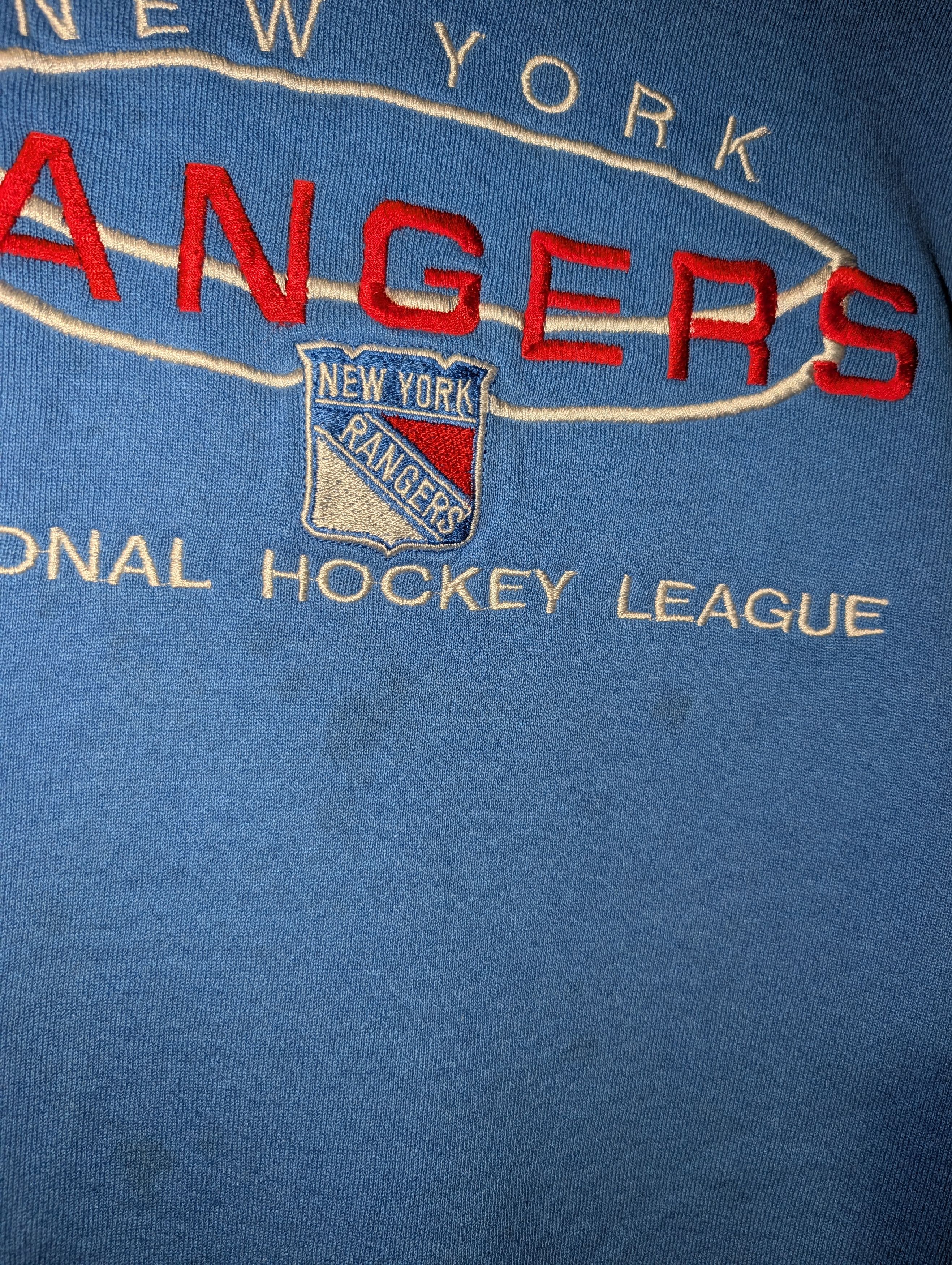 NHL VTG Logo Athletic New York Rangers NHL Crewneck Sweatshirt Size US M / EU 48-50 / 2 - 9 Thumbnail