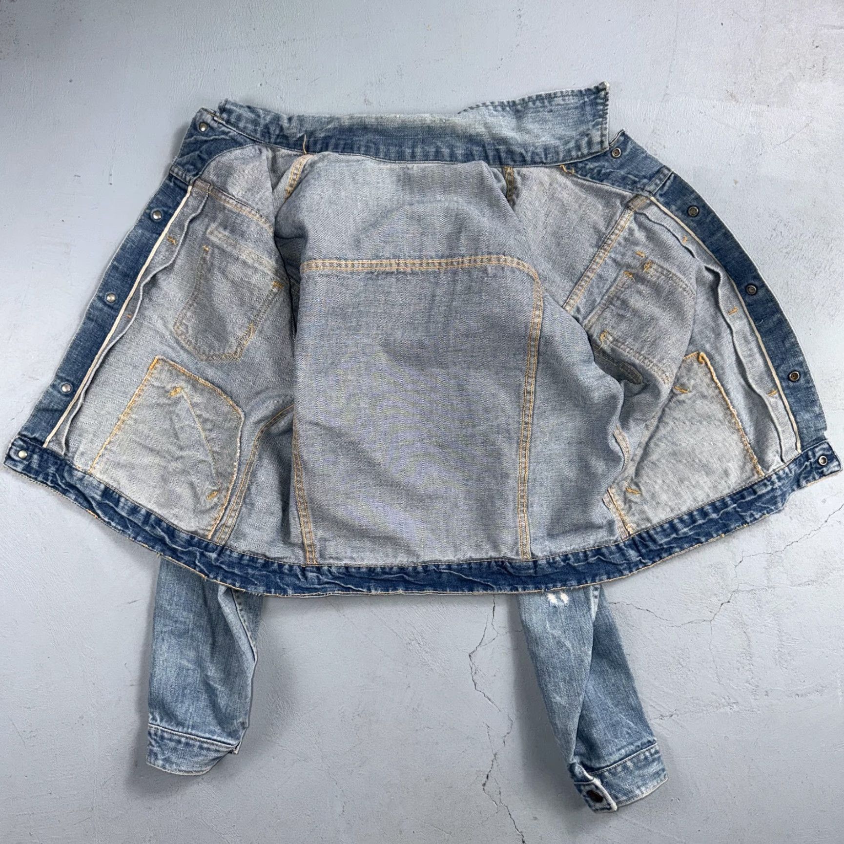 JCPenney VINTAGE Penneys Selvedge Denim Jacket Blue Size M 1960s Rockabilly Mens Size US M / EU 48-50 / 2 - 2 Thumbnail