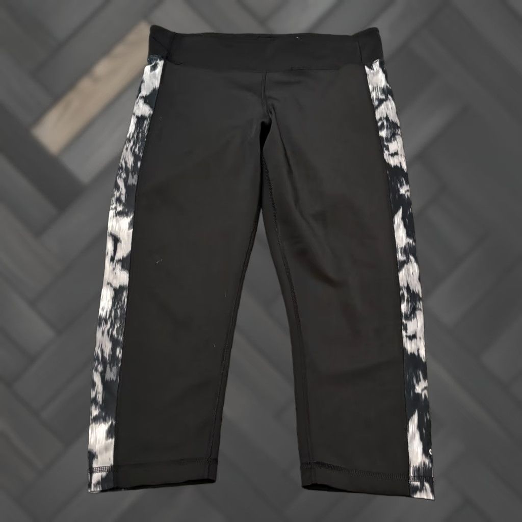 Adidas Adidas Climalite Leggings Womens Large Black Cropped Stretch Active Yoga Size 36" / US 14 / IT 50 - 1 Thumbnail