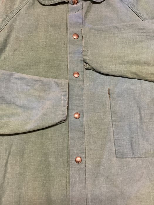 Vintage 60s/70s Fyresafe Mint/Multicolor Faded Work Jacket | Grailed