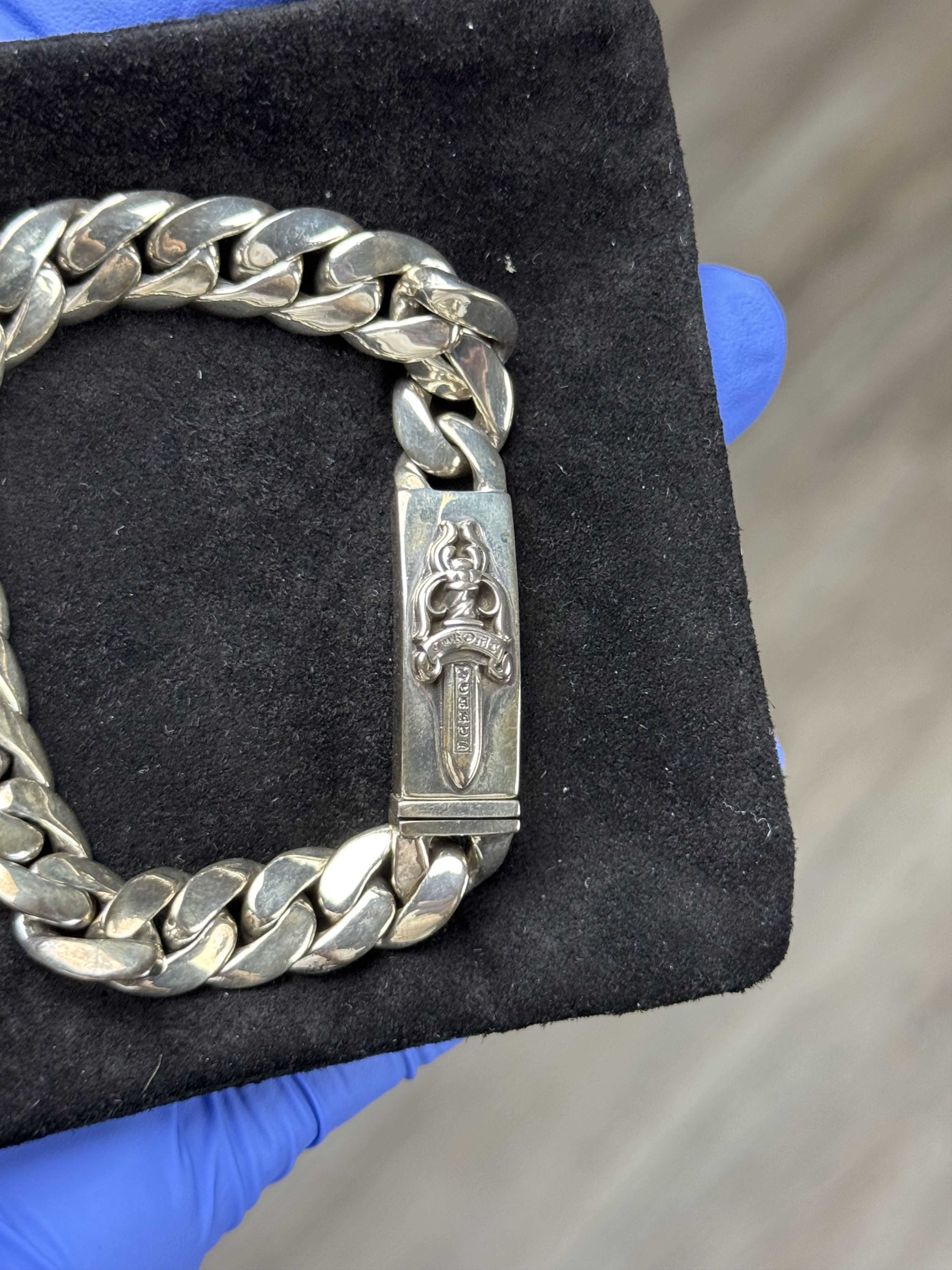 Chrome Hearts Chrome Hearts Small Dagger ID Bracelet 7in .925 Silver Size ONE SIZE - 21 Thumbnail