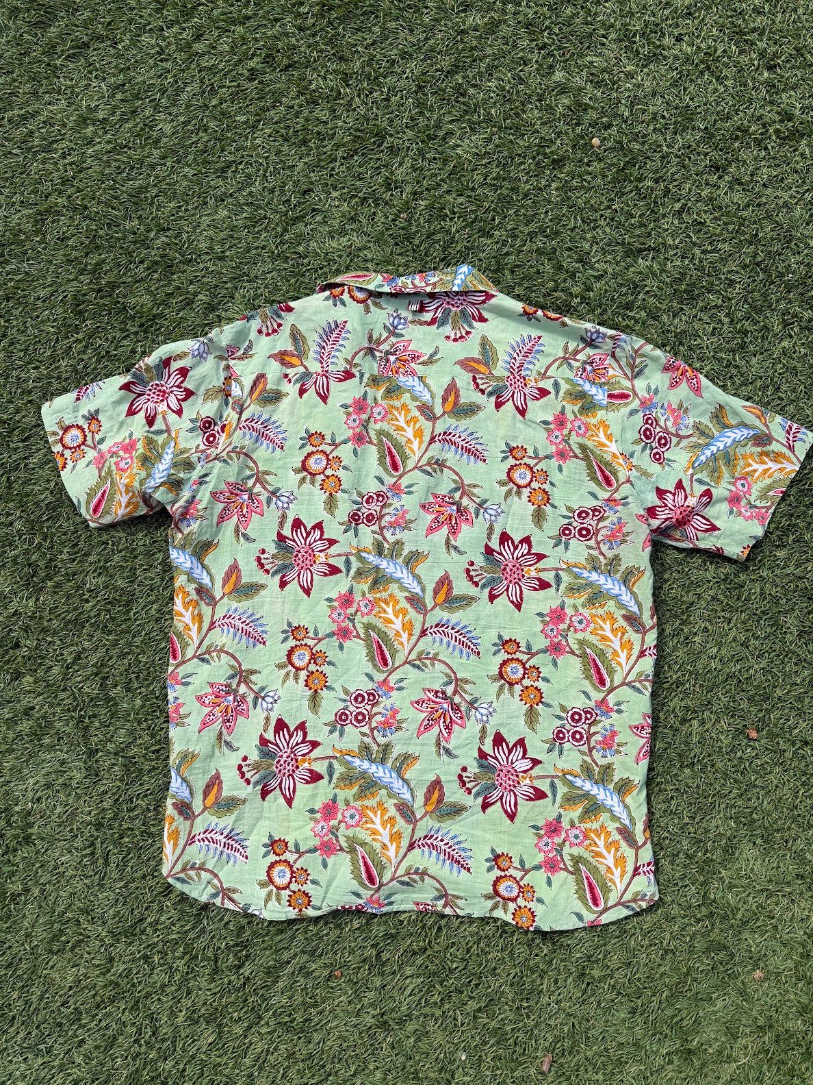 Kardo Paisley short sleeve button up Size US XL / EU 56 / 4 - 3 Thumbnail