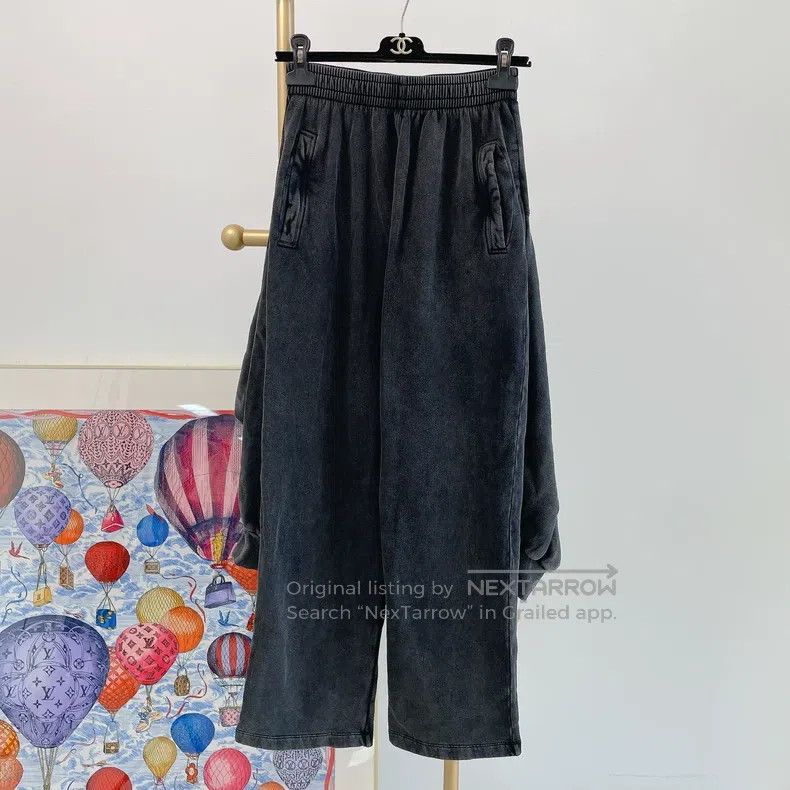 Balenciaga Balenciaga size S Faux Two-Piece Water-Washed Pants Size US 27 - 1 Thumbnail