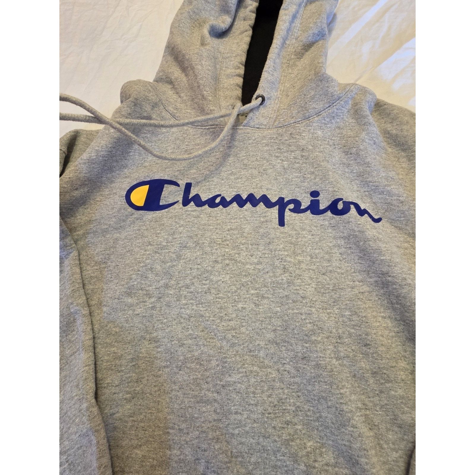 Champion Champion Men's Size Xl Long Sleeve Grey Hoodie Sweatshirt Size US XL / EU 56 / 4 - 1 Thumbnail