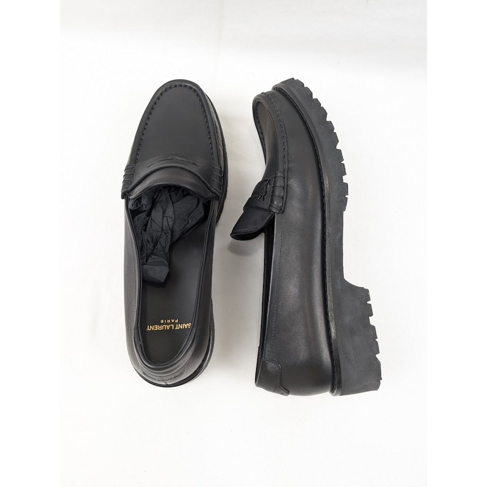 Saint Laurent Paris o1rshd1 Mag 15 Moccasin in Nero Size US 11 / EU 44 - 17 Thumbnail