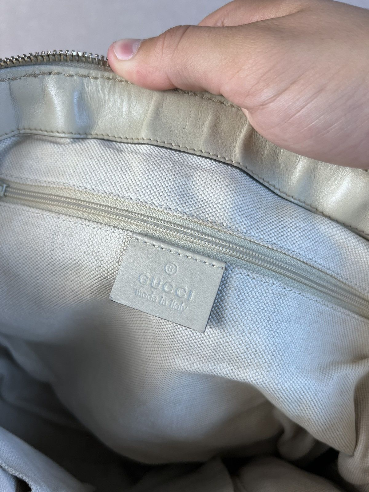 Gucci Gucci GG Canvas/Leather Sukey 2Way Shoulder Bag Beige Size ONE SIZE - 20 Thumbnail