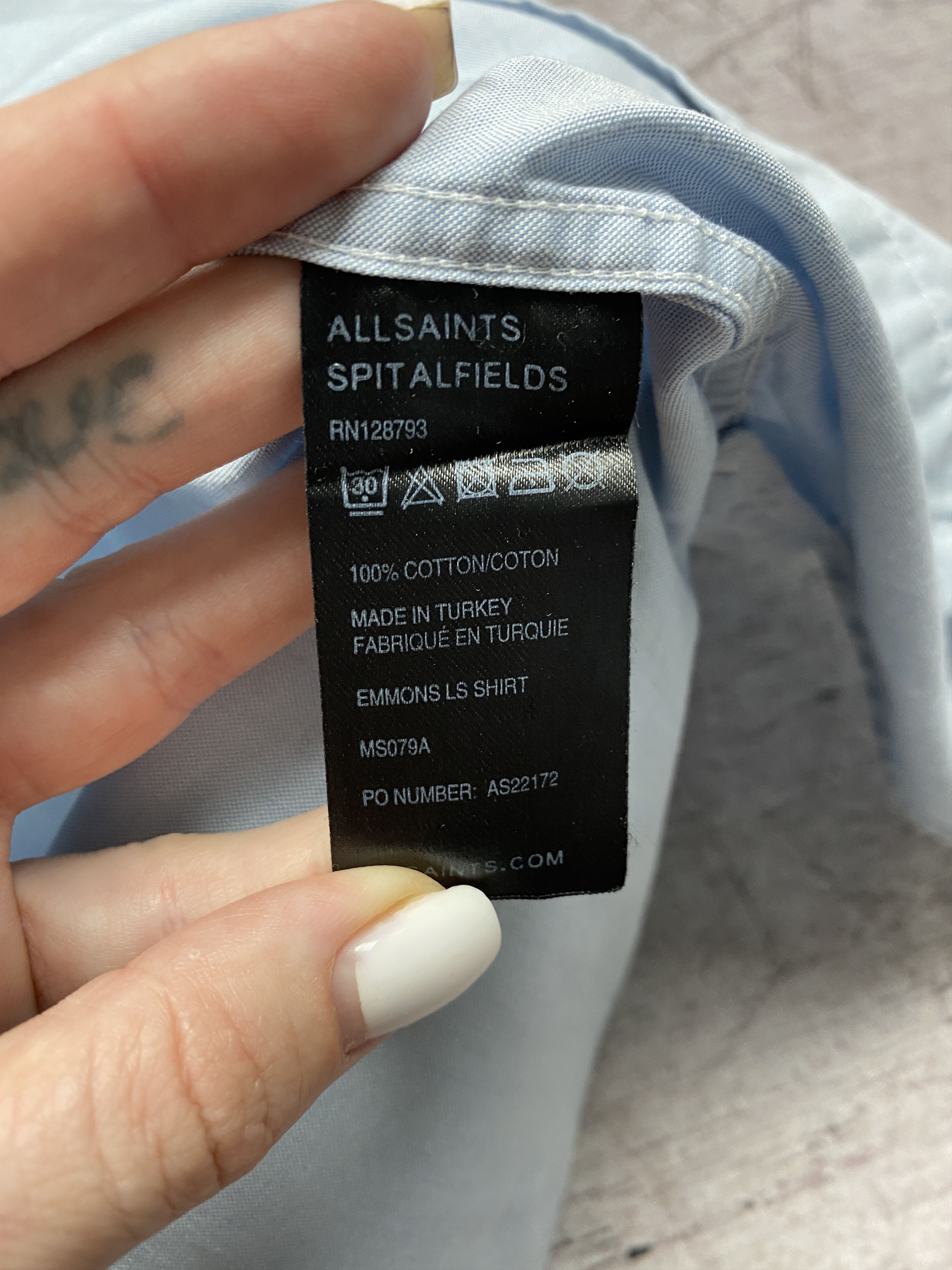 Allsaints × Vintage Allsaints Vintage Mens Emmons Long Sleeve Shirt Size US M / EU 48-50 / 2 - 7 Thumbnail