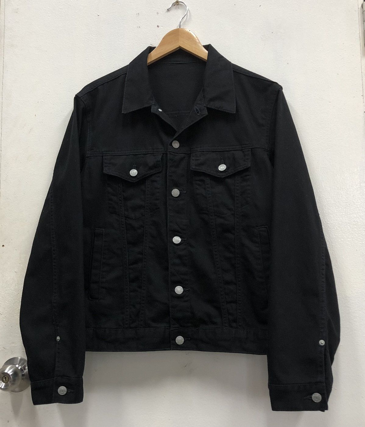 Japanese Brand Japanese Brand Gu Trucker Denim Jacket Black ( L ) Size US L / EU 52-54 / 3 - 12 Thumbnail