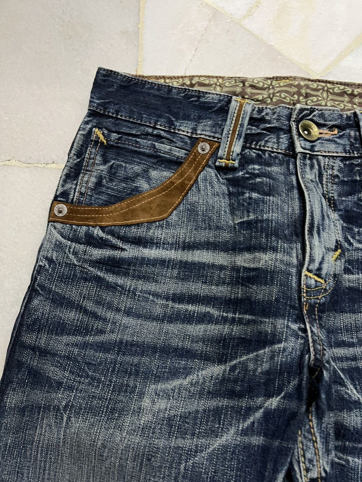 Edwin 💥Rare💥Edwin Exclusive Vintage Buffalo Head Jeans Size US 30 / EU 46 - 8 Thumbnail