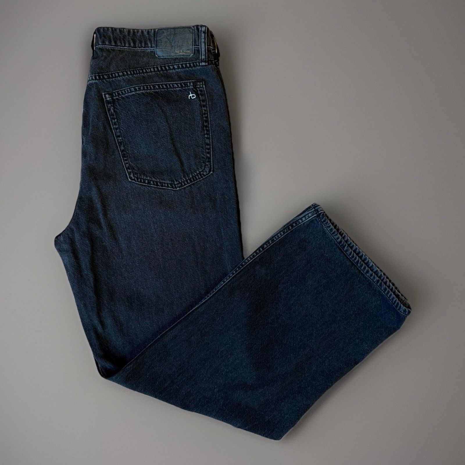 Rag & Bone Rag & Bone Logan Wide Leg Jeans Women's 32 Black Mid Rise Size 32" / US 10 / IT 46 - 1 Thumbnail