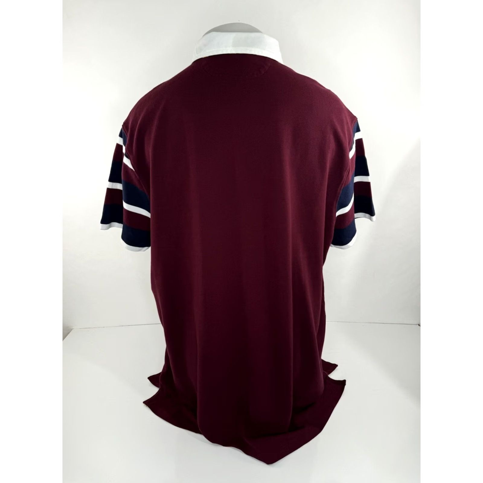 Ralph Lauren POLO RALPH LAUREN Embroidered BEAR KICKING RUGBY FOOTBALL Mens 2XL Shirt Maroon Size US XXL / EU 58 / 5 - 4 Thumbnail