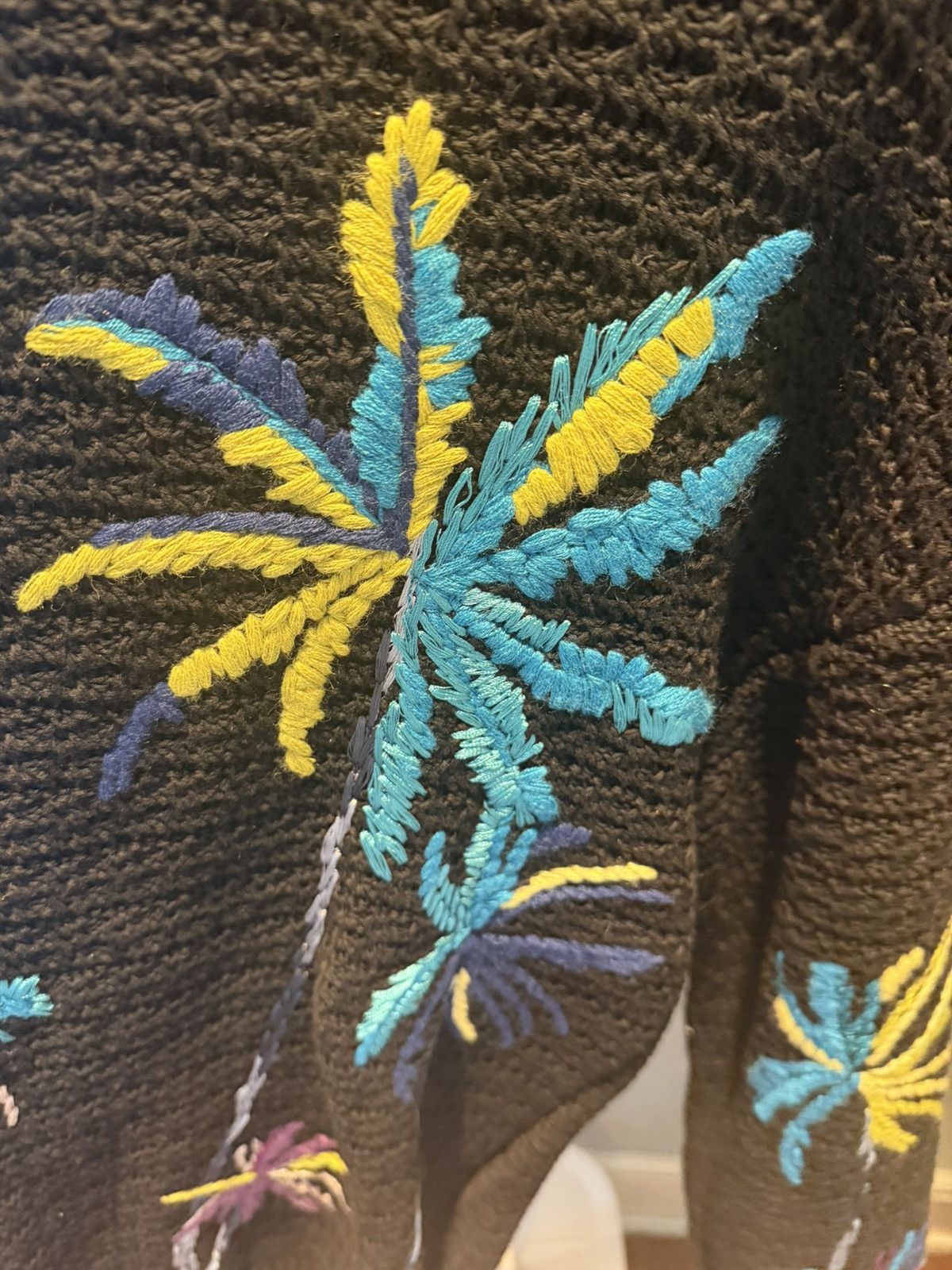 Valentino Multicolored palm tree embroidery jumper size M Size US M / EU 48-50 / 2 - 17 Thumbnail