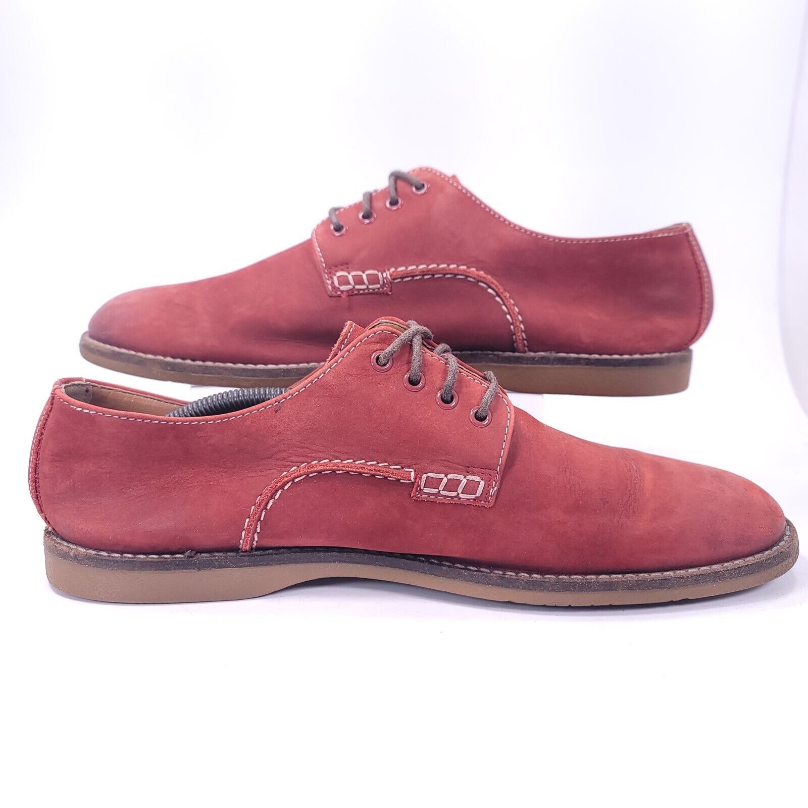 Clarks Clarks Leather Oxford Shoe Mens Size 10.5 26067959 Red Size US 10.5 / EU 43-44 - 5 Thumbnail