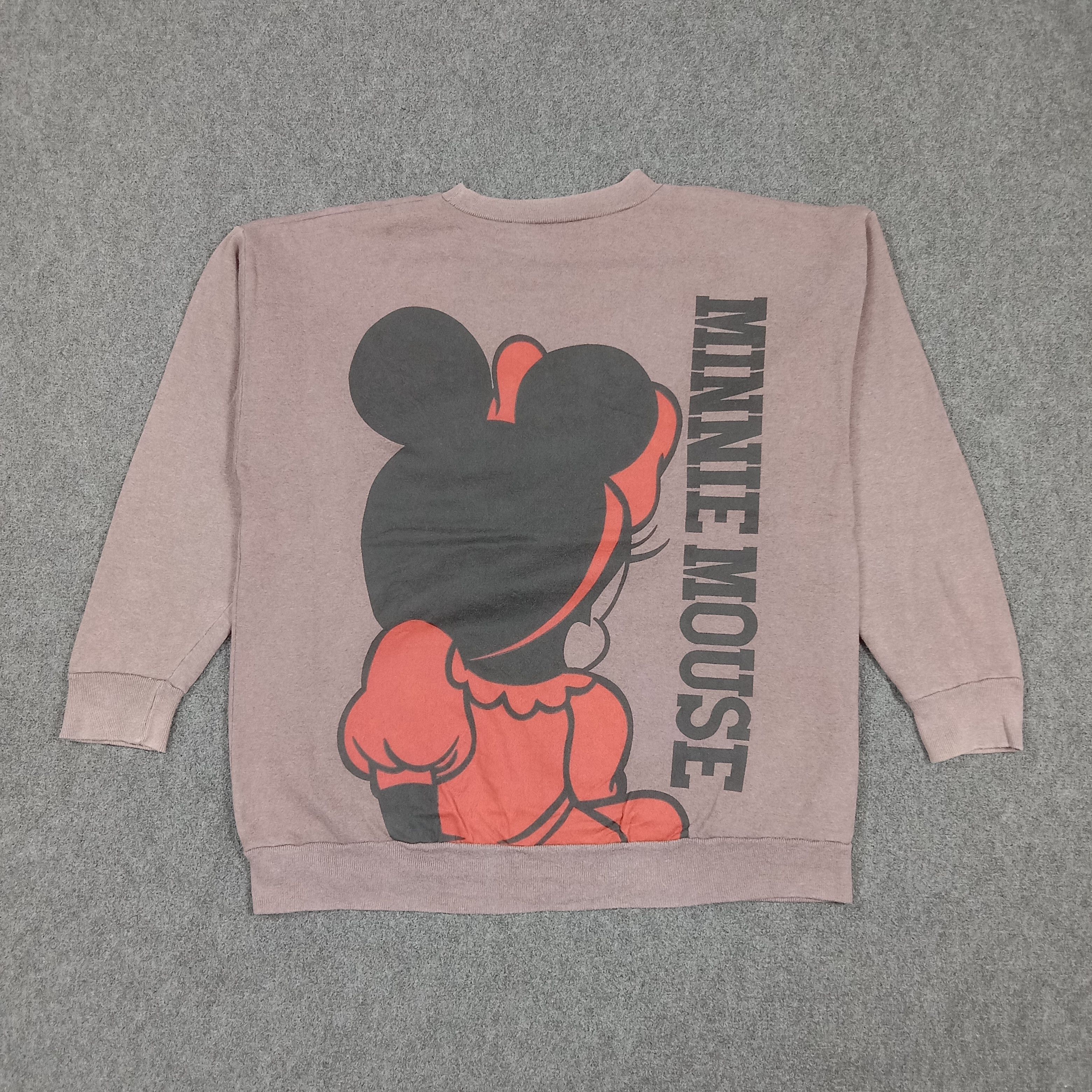 Mickey Mouse Disney Minnie House Mirror Print Sweatshirt C283N6 Size US L / EU 52-54 / 3 - 4 Thumbnail