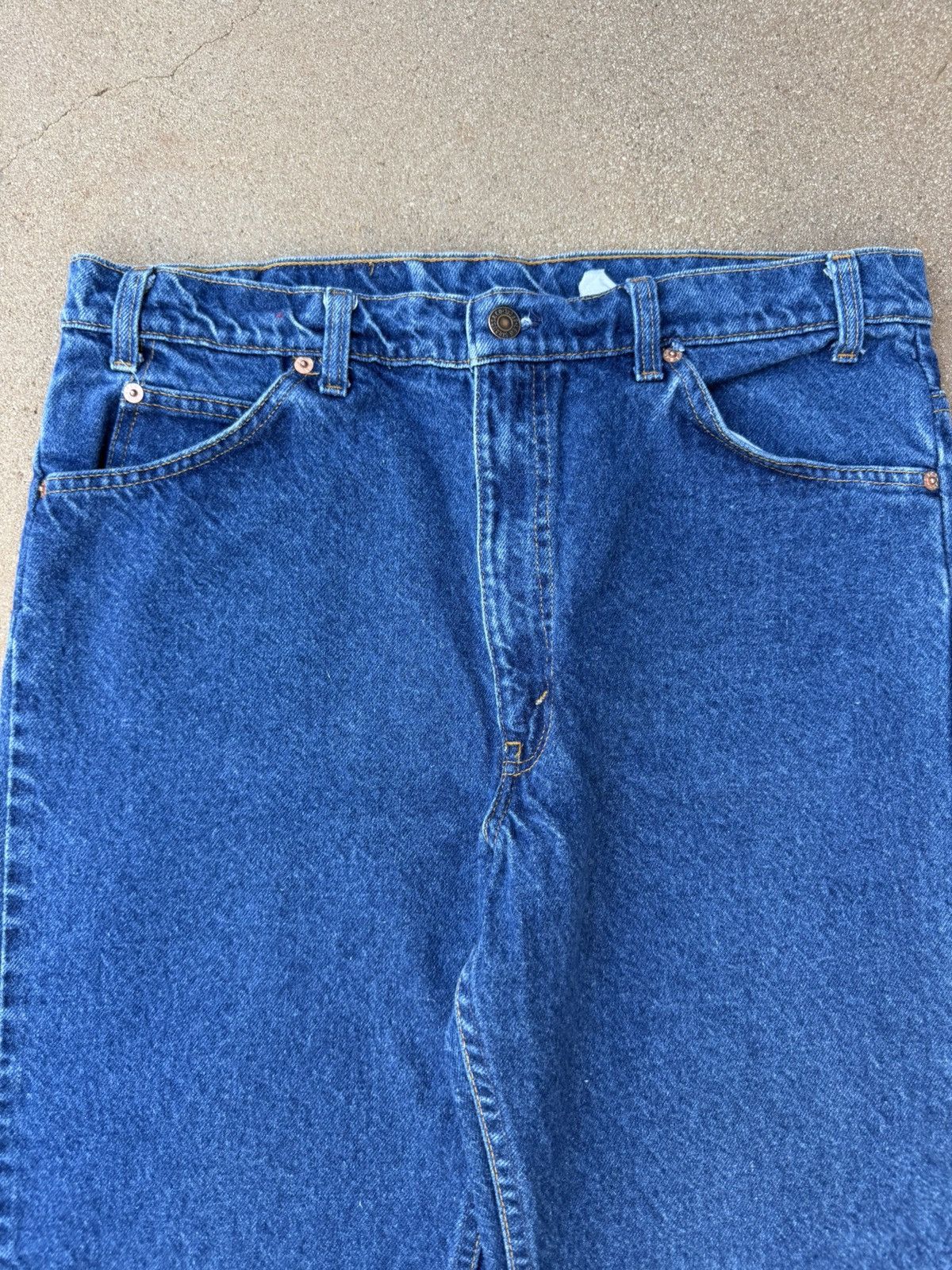 Levi's Vintage 90’s Levi’s 517 Orange Tab Bootcut Flare Jeans 35x30 Size US 35 - 4 Thumbnail