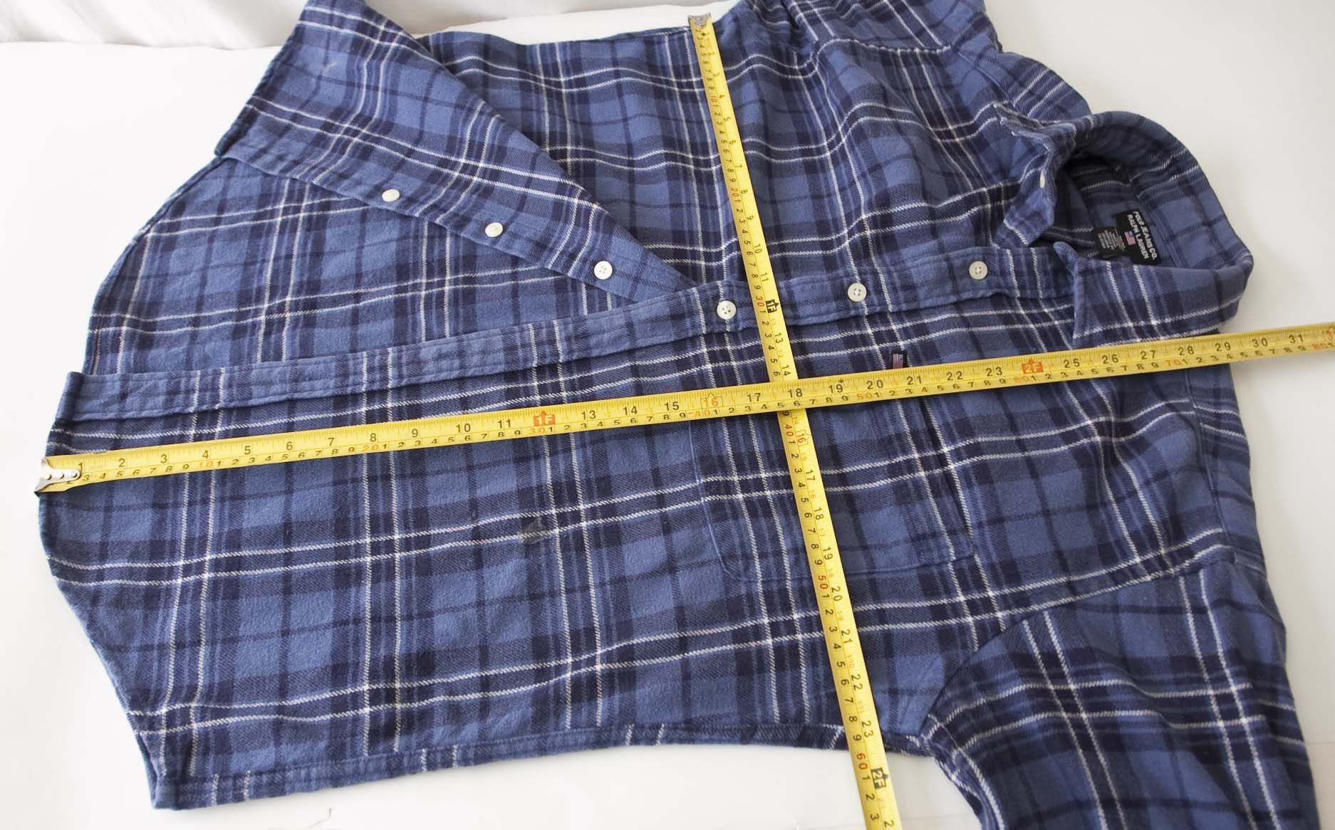 Polo Ralph Lauren × Vintage Polo Jeans Co. Ralph Lauren Heavy Shirt Flannel Size M Blue Size US M / EU 48-50 / 2 - 6 Thumbnail