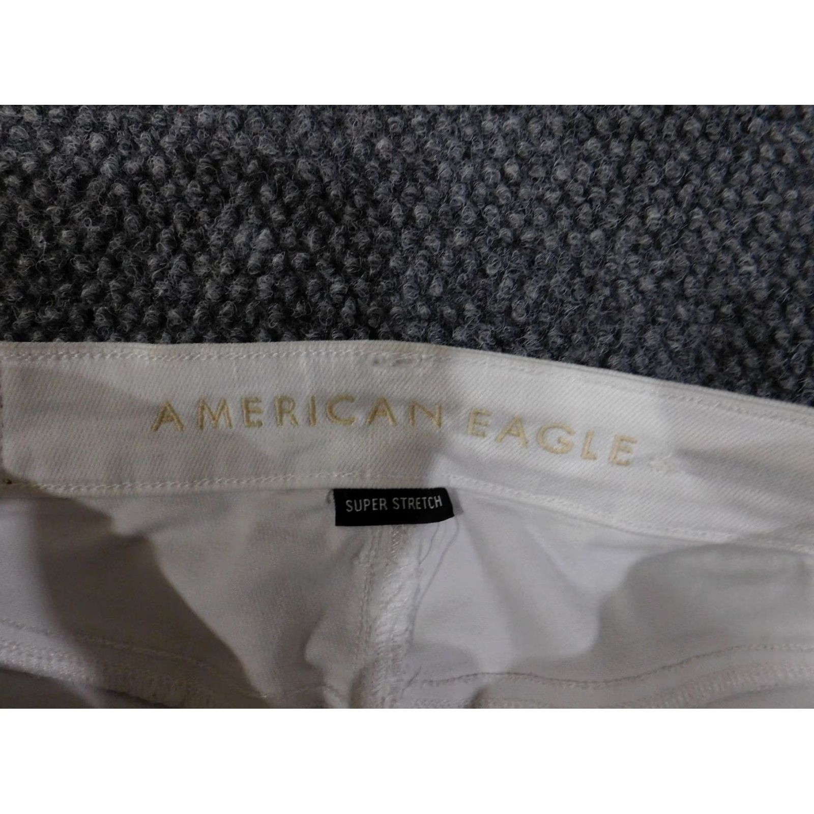 American Eagle Outfitters American Eagle Outfitters Jeans Womens 2 White Distressed Super Hi Rise Jegging Slim 5-Pocket Denim Inseam 28 Summer Spring Fall Distressed Logo Size 26" / US 2 / IT 38 - 4 Thumbnail