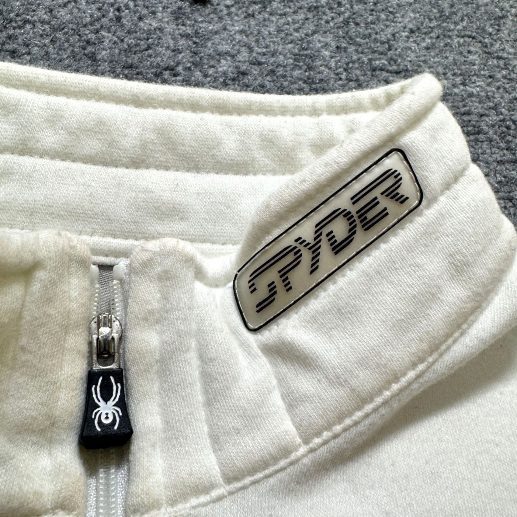 Spyder VINTAGE Spyder 1/4 Zip Shirt Mens L White Y2K Pullover Long-sleeve 90s USA Stars Size US L / EU 52-54 / 3 - 4 Thumbnail