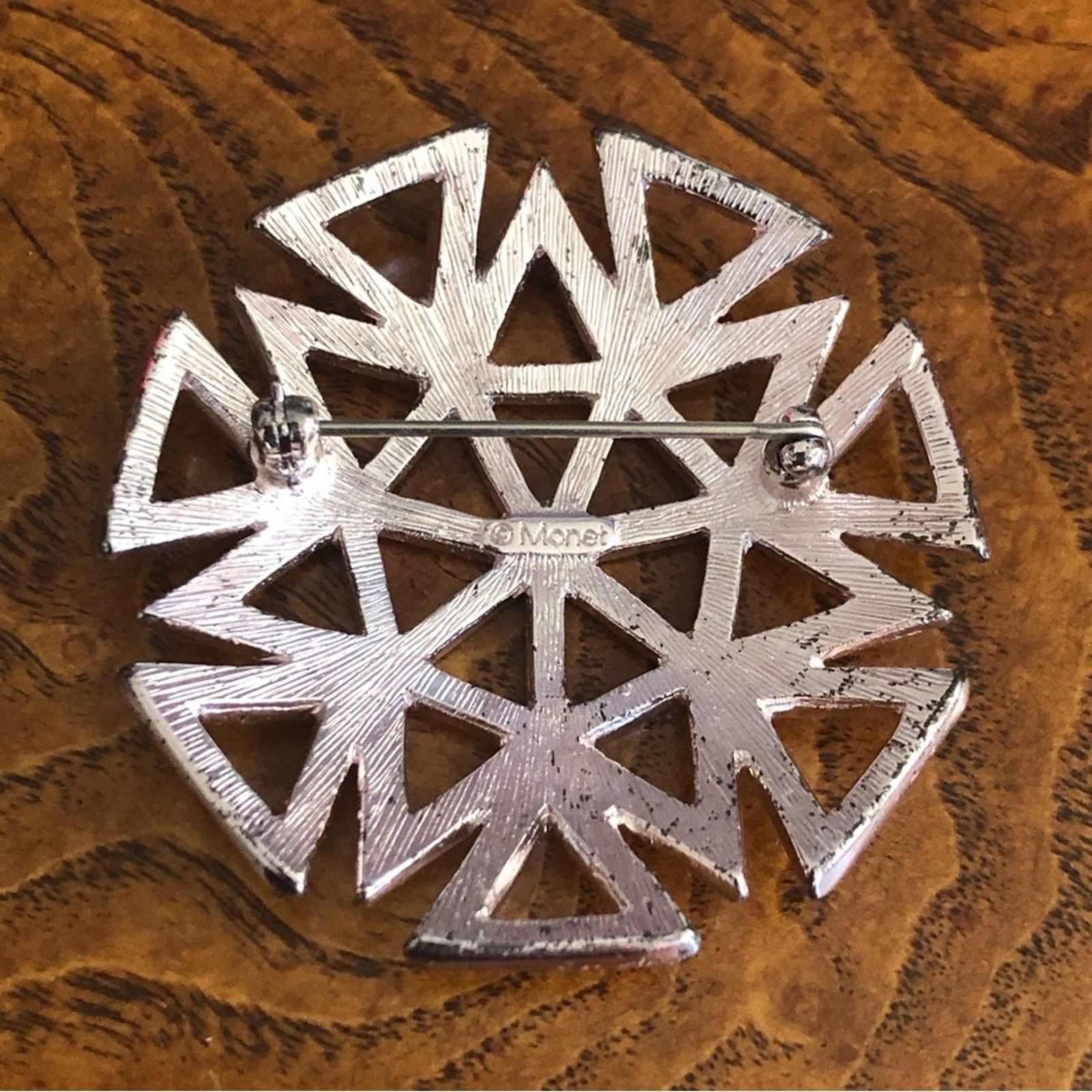 Monet Vintage 80s Monet rose gold tone geometric brooch pin Size ONE SIZE - 2 Thumbnail