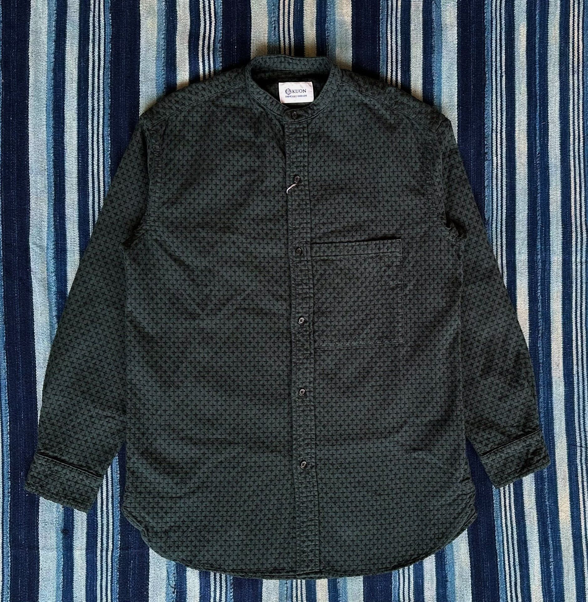 KUON kuon sashiko long sleeve shirt in black Size US S / EU 44-46 / 1 - 1 Thumbnail