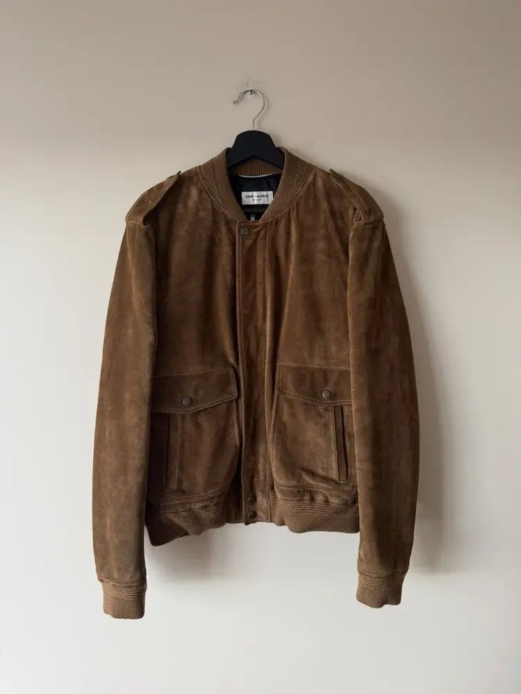 Saint Laurent Paris YSL Suede Teddy Jacket Size US XL / EU 56 / 4 - 1 Thumbnail