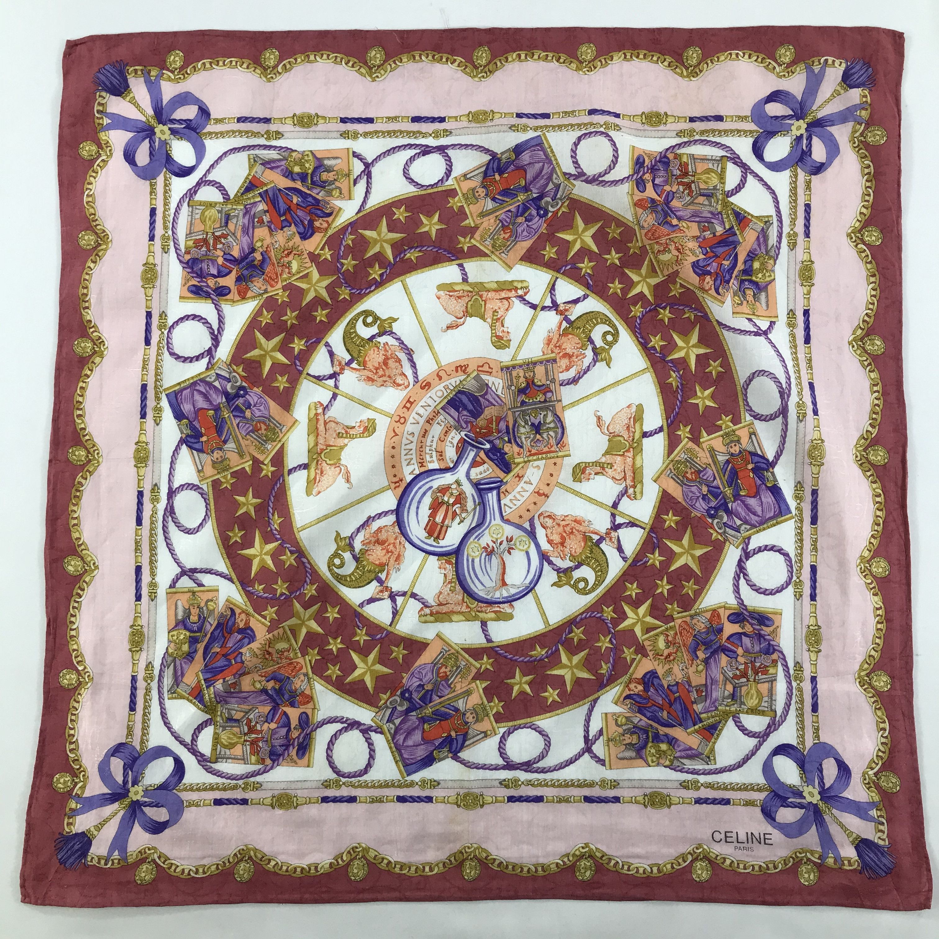Celine × Vintage Celine Bandana / Handkerchief / Neckerchief - S1302 Size ONE SIZE - 1 Thumbnail