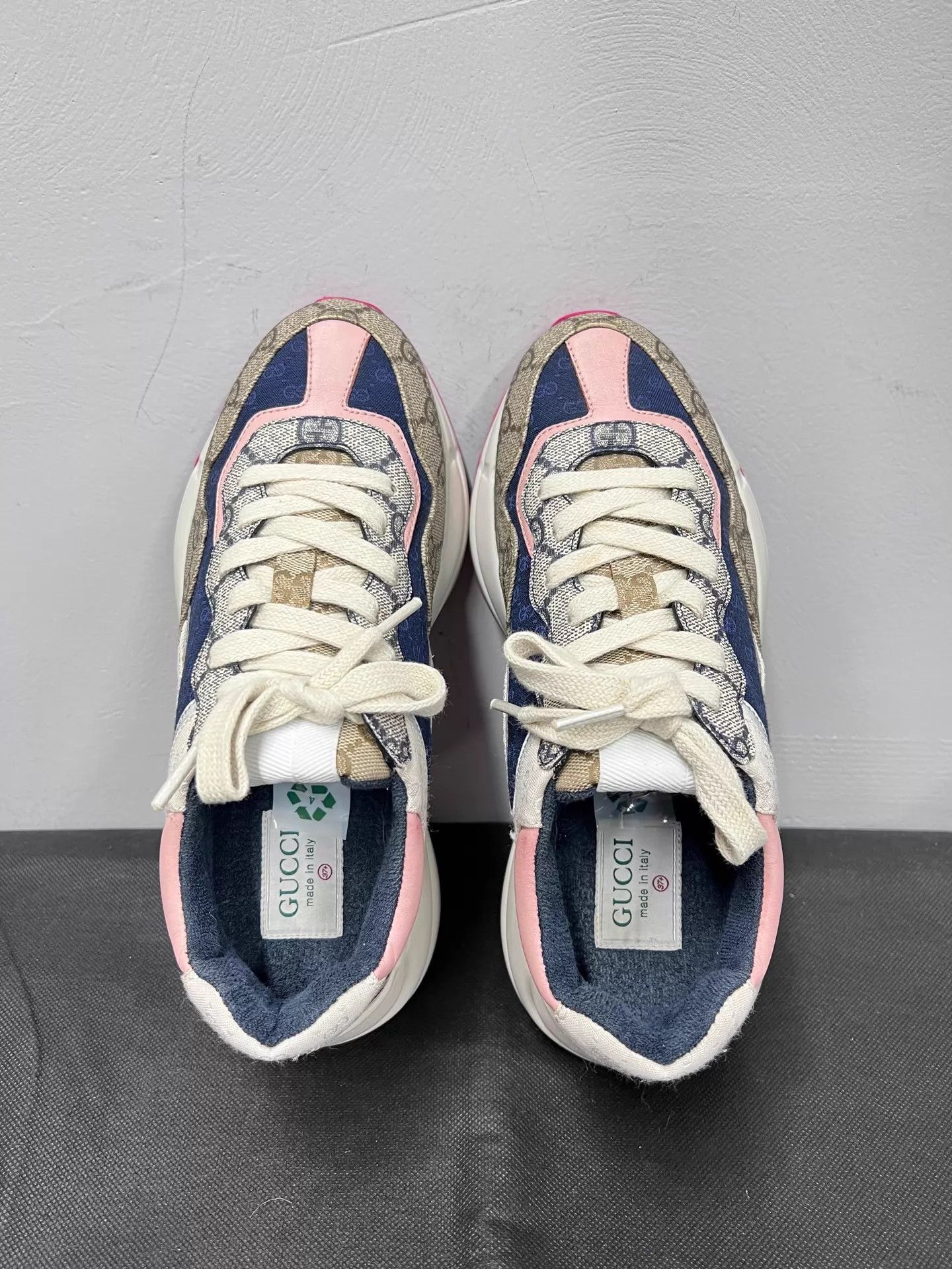 Gucci Gucci Rhyton GG Low-Top Dad Sneaker 37.5 Excellent Size US 7 / IT 37 - 4 Thumbnail