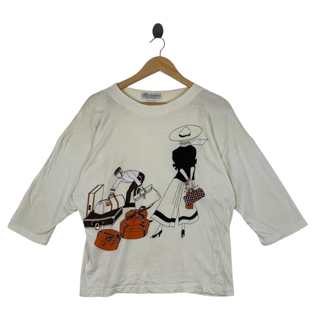 Vintage Vintage 1989 MOURADIAN CREATION Made In France Tee Shirt Size M / US 6-8 / IT 42-44 - 1 Thumbnail