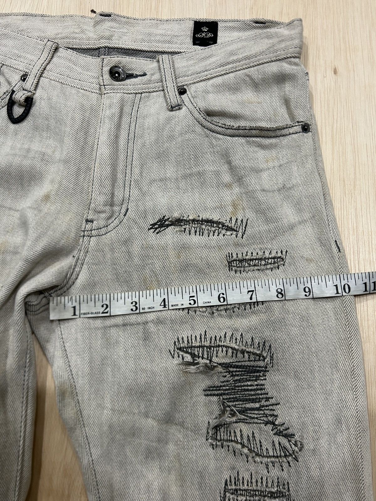 semanticdesign Vintage SemanticDesign Clawmark Distressed Trashed Jeans Size US 31 - 14 Thumbnail