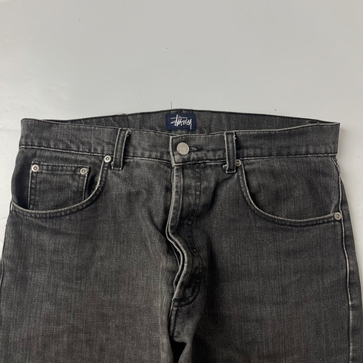 Stussy × Vintage VINTAGE 00's BLACK JEANS STUSSY Size US 32 / EU 48 - 4 Thumbnail
