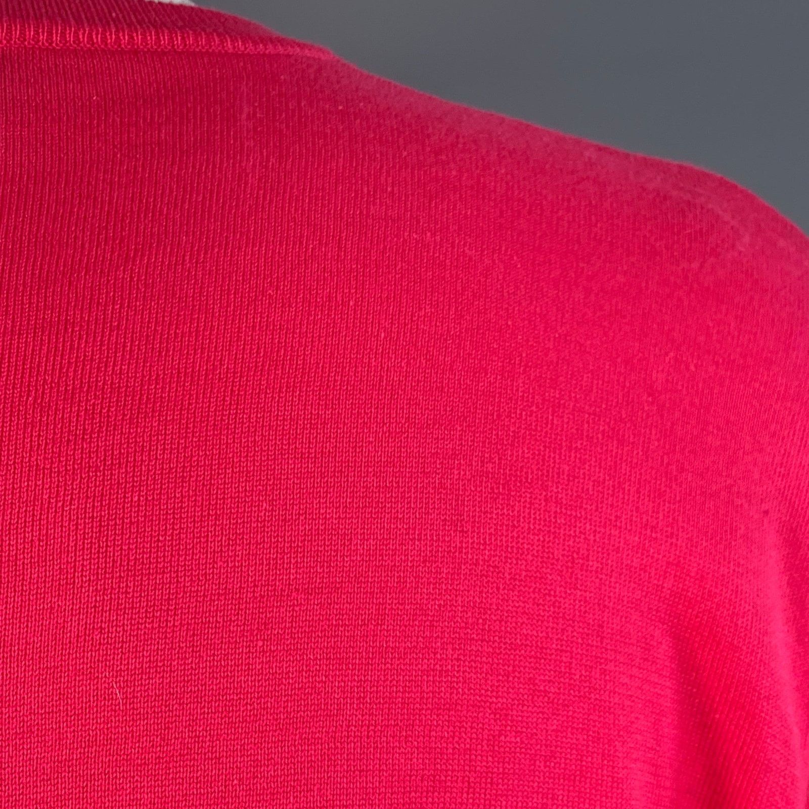 Ralph Lauren Size M Fuchsia Pink Cotton Crew Neck Pullover Size M / US 6-8 / IT 42-44 - 5 Thumbnail