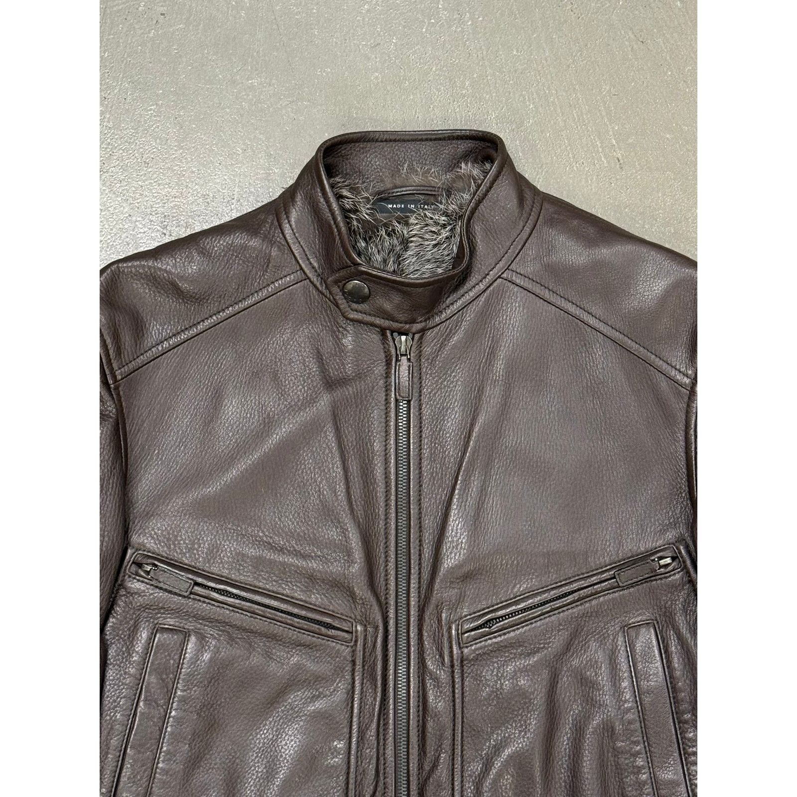 Gucci 2000s Gucci by Tom Ford fur lining leather bomber jacket Size L / US 10 / IT 46 - 5 Thumbnail
