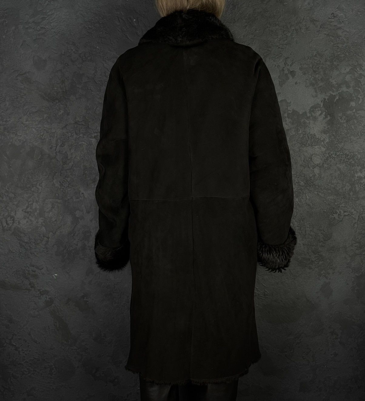 Max Mara Max Mara Shearling Sheepskin Coat Black Fur Made in Italy Size L / US 10 / IT 46 - 3 Thumbnail