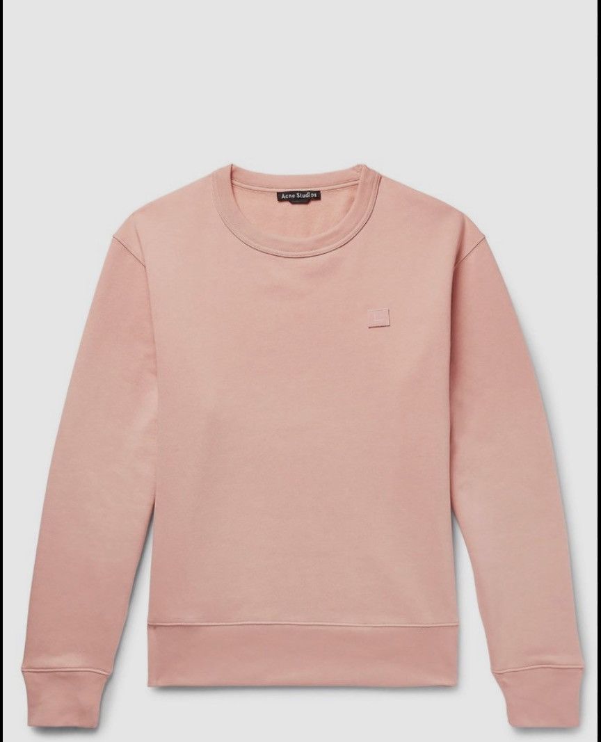 Acne Studios Fairview Face Sweatshirt Pale Pink XS