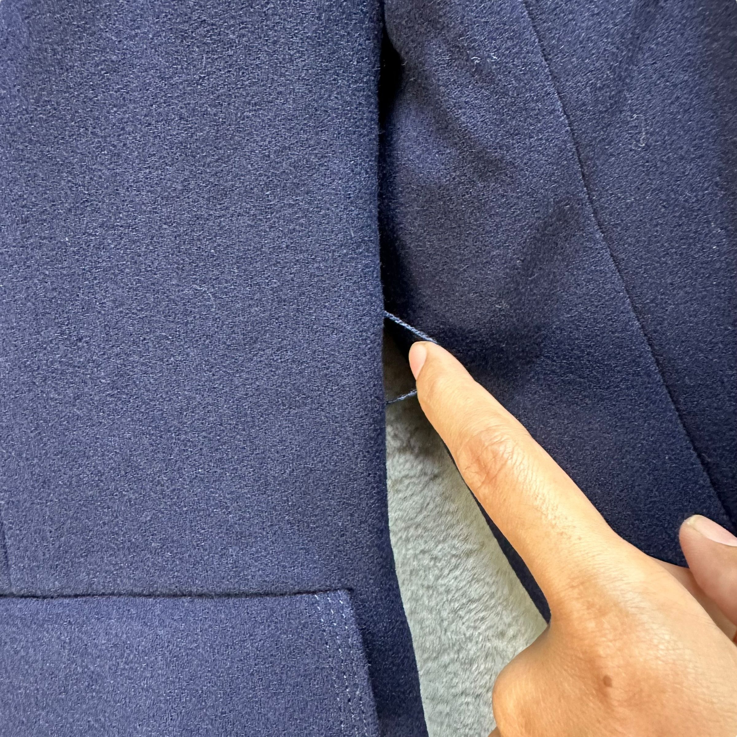 Japanese Brand 90’s JOHN J HILTON Blue Wool Formal Jacket #A64-1544 Size S / US 4 / IT 40 - 7 Thumbnail