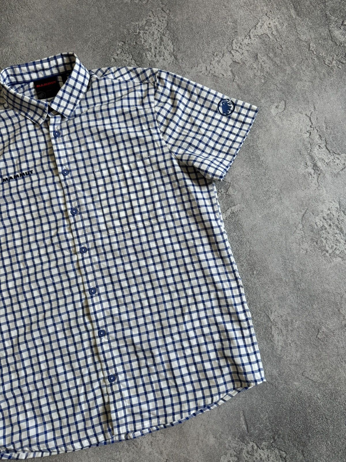 Mammut Mammut L/size Chekered shirt button up short sleeve outdoor Size US L / EU 52-54 / 3 - 11 Thumbnail