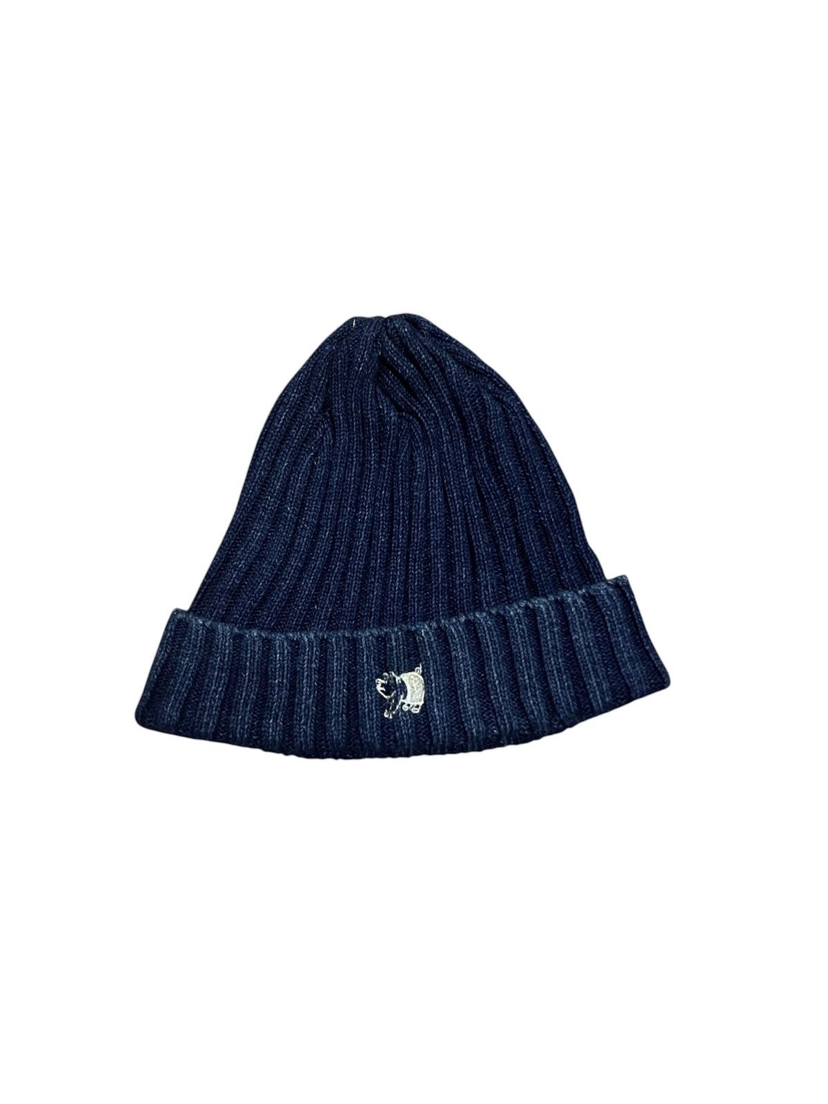 Studio D'Artisan 90s STUDIO D ARTISAN INDIGO SMALL LOGO BEANIE HAT Size ONE SIZE - 1 Thumbnail