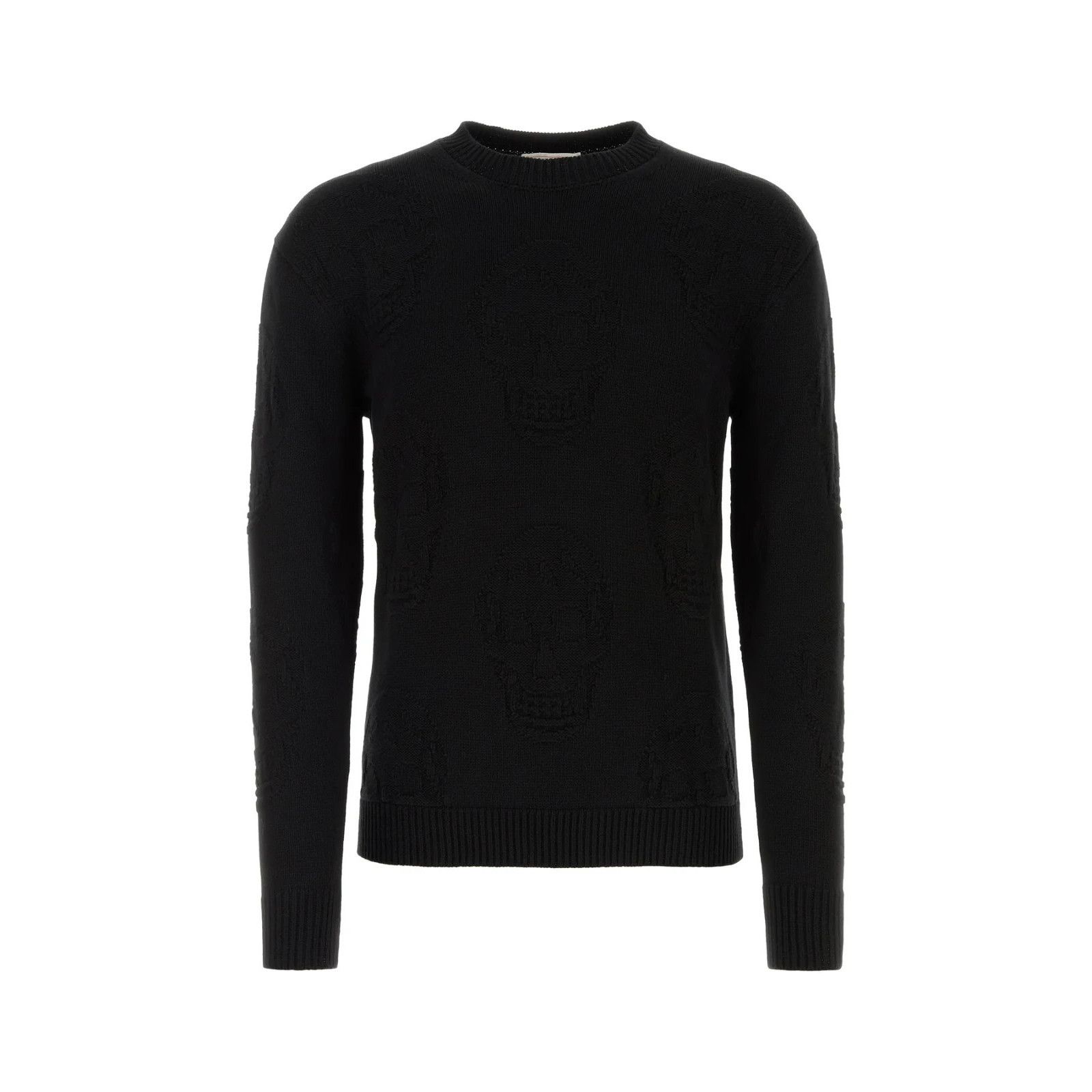 Alexander McQueen ALEXANDER MCQUEEN Black Cotton Sweater New & Authentic (Men' Size US M / EU 48-50 / 2 - 1 Thumbnail