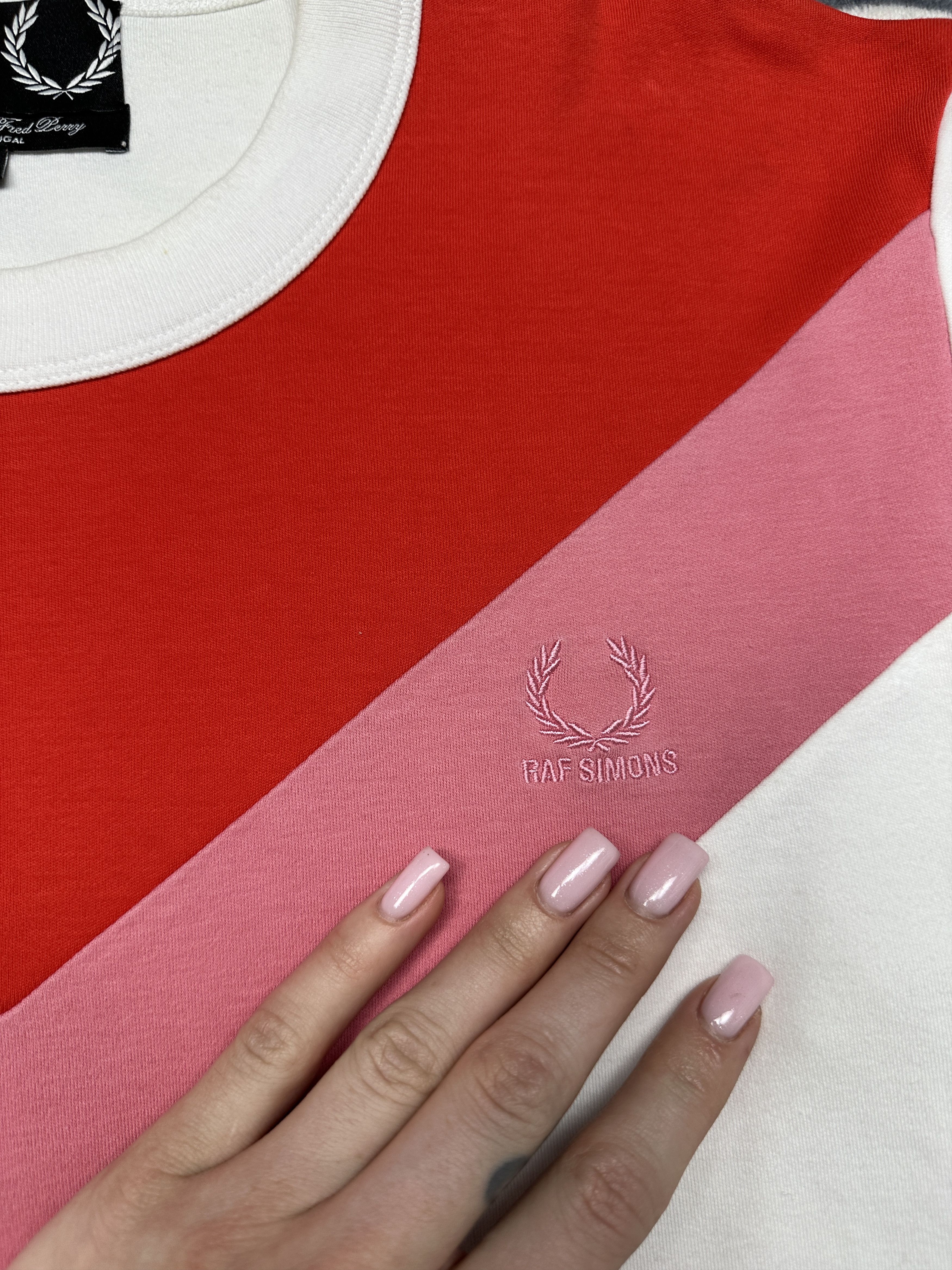 Fred Perry × Raf Simons Raf Simons x Fred Perry Logo Crew Necs T-Shirt Tee Size US M / EU 48-50 / 2 - 3 Thumbnail