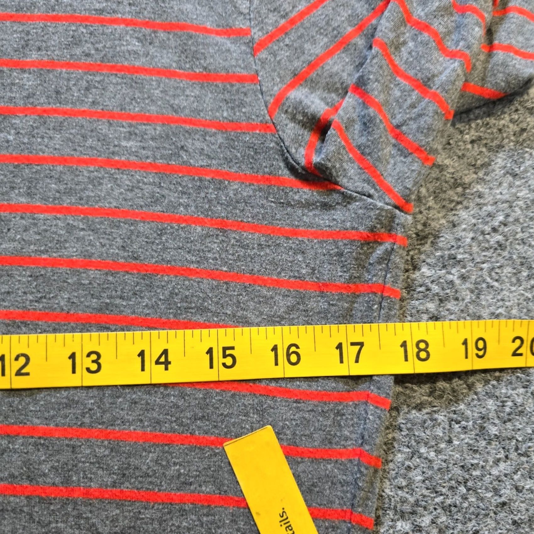 Bailey 44 Bailey 44 Top Womens Large Gray Orange Striped Long Sleeve Casual Basic Shirt Size L / US 10 / IT 46 - 6 Thumbnail