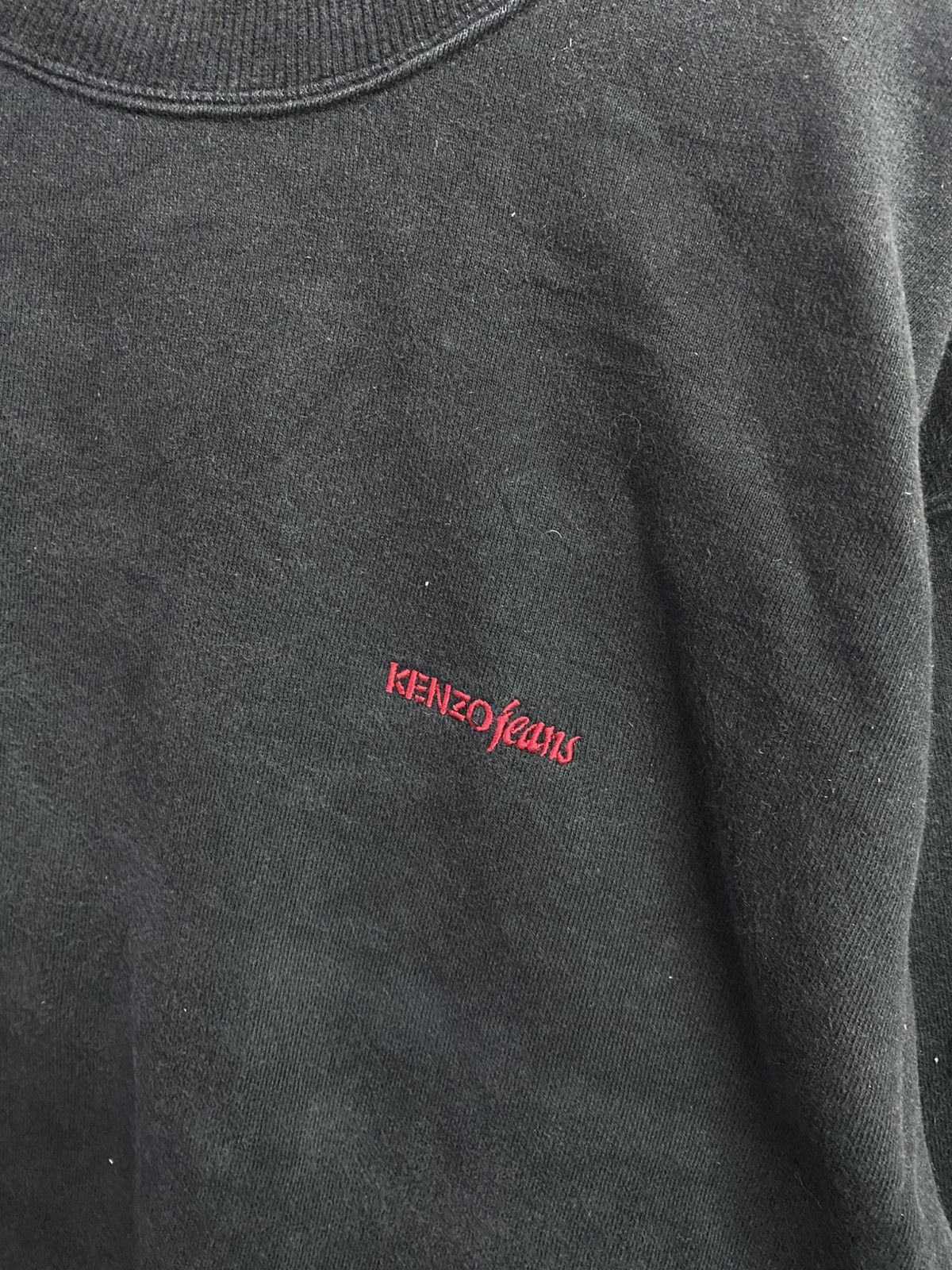 Kenzo vintage Kenzo Jeans black crewneck sweatshirt Size US XL / EU 56 / 4 - 3 Thumbnail