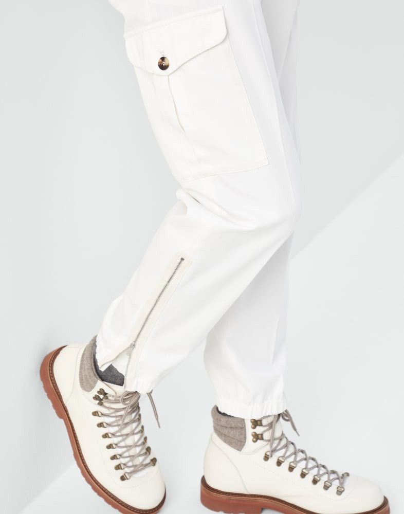 Brunello Cucinelli o1w1db10924 Pants in White Size US 34 / EU 50 - 4 Thumbnail
