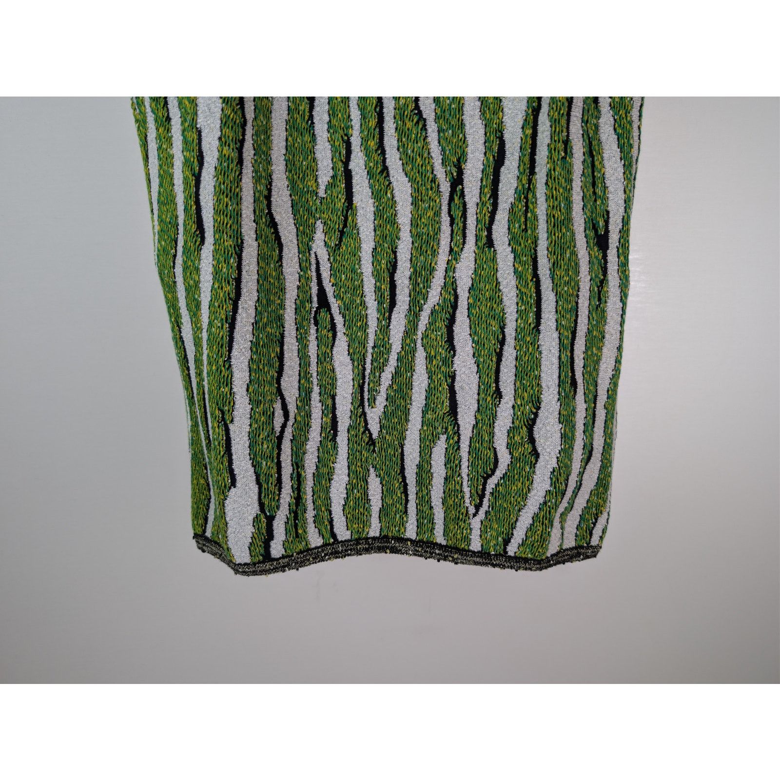 Bottega Veneta o1rshd1 Animal Jacquard Tank Top in Green / White Size US S / EU 44-46 / 1 - 4 Thumbnail