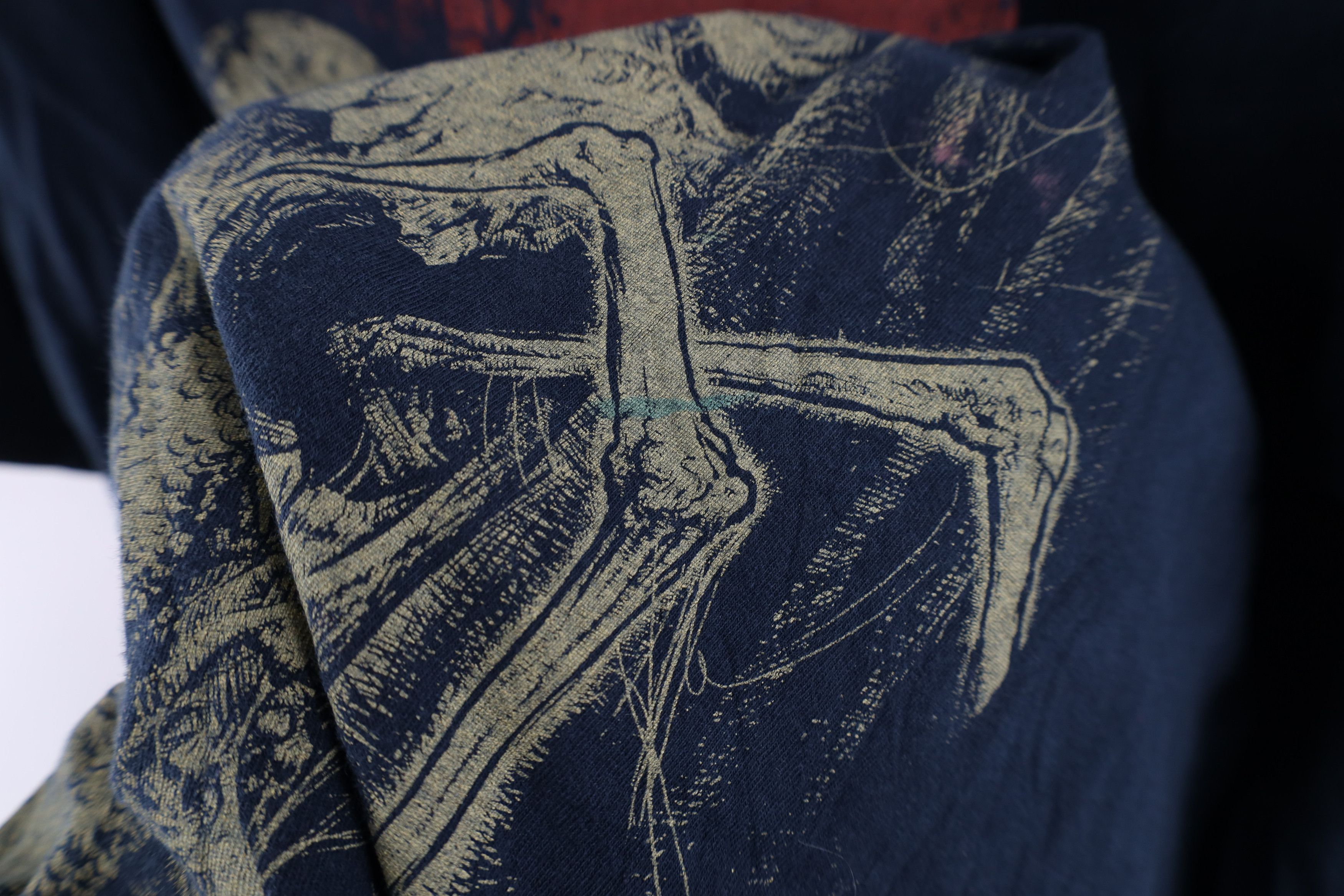 Vintage Vintage Y2K Streetwear Reaper Skeleton Emo T-Shirt Black Size US XL / EU 56 / 4 - 10 Thumbnail