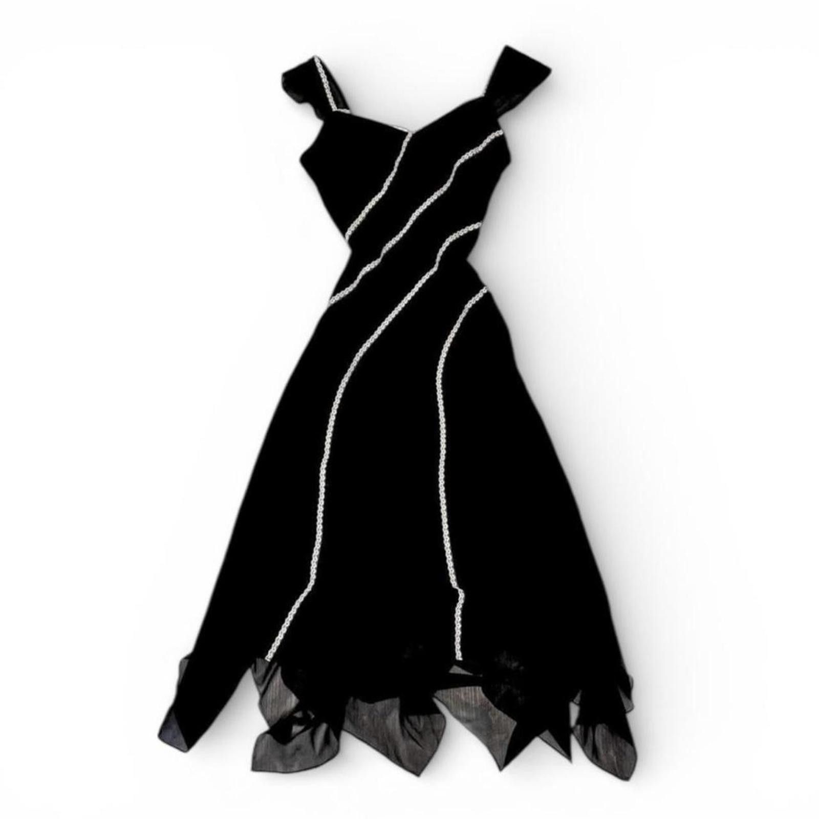 Bcbgmaxazria Fairy goth style BCBG maxazria long black dress Size S / US 4 / IT 40 - 1 Thumbnail