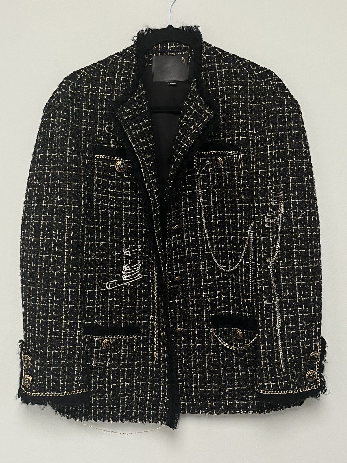 R13 Slouch Tweed Jacket. Small Size S / US 4 / IT 40 - 6 Thumbnail