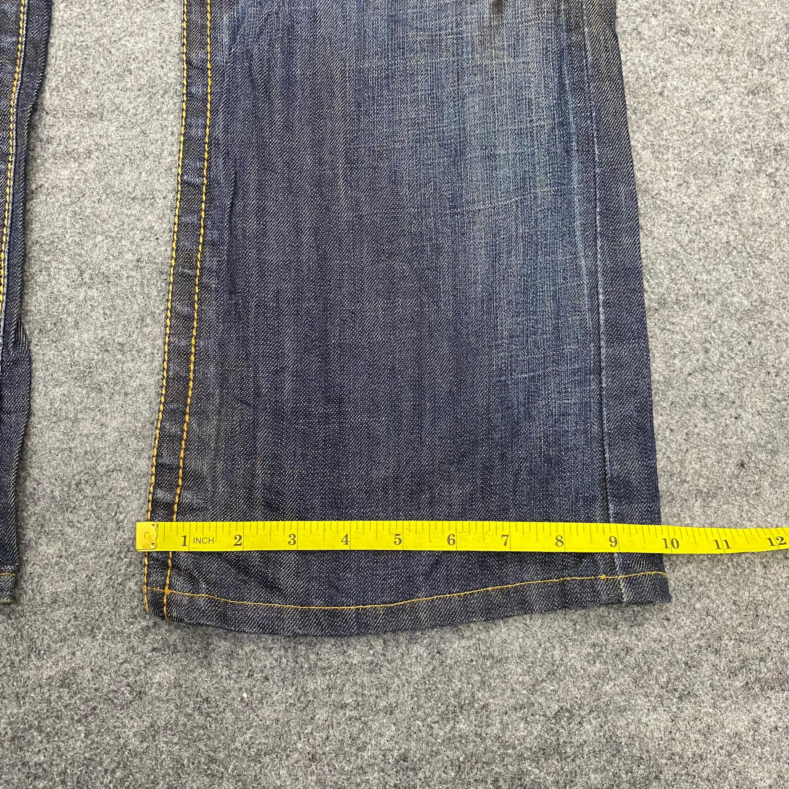 If Six Was Nine Vintage Kentucky Distressed Flare Denim Size US 34 / EU 50 - 8 Thumbnail