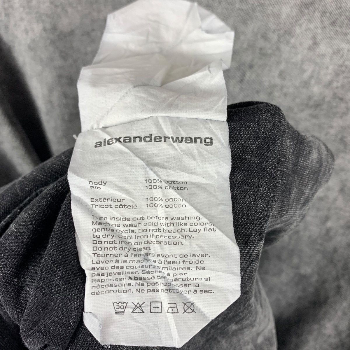 Alexander Wang ALEXANDER WANG spellout centre tee Size US L / EU 52-54 / 3 - 10 Thumbnail